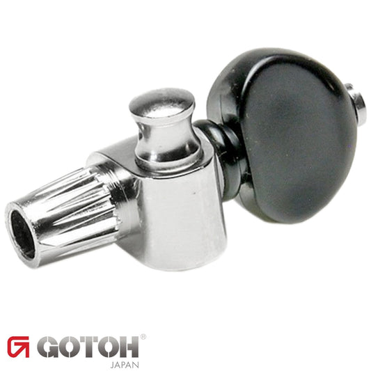 Gotoh SPBJ-5-AIB 5th String BANJO Tuning Key 13:1 w/ Black Knob - CHROME