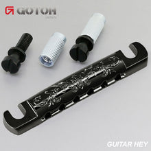 Load image into Gallery viewer, NEW GOTOH GE101A-LX01 Aluminum Stop Tailpiece Luxury Mode Import Guitars - BLACK