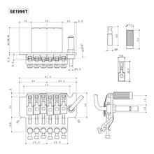 Load image into Gallery viewer, NEW Gotoh Ge1996T Floyd Rose Tremolo LEFTY Guitar Bridge LEFT HANDED - GOLD