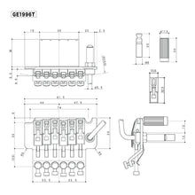 Load image into Gallery viewer, NEW Gotoh GE1996T Floyd Rose Locking LEFTY Tremolo Guitar - 36mm Block - CHROME