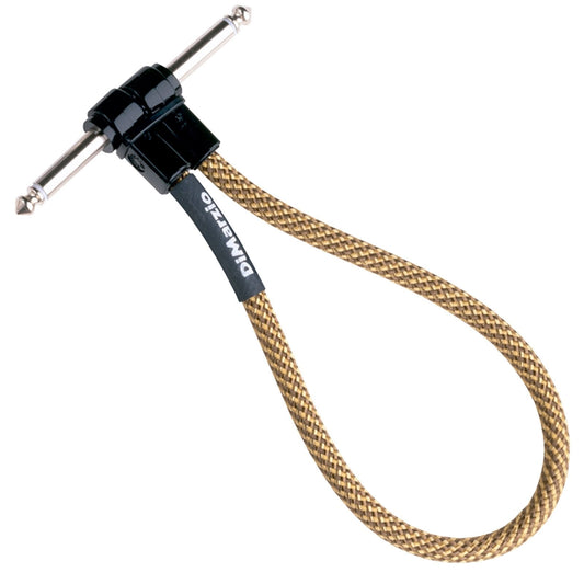 NEW DiMarzio 6" Jumper Cable Overbraid for Pedal board - Vintage Tweed