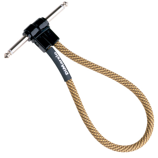 NEW DiMarzio 6" Jumper Cable Overbraid for Pedal board - Vintage Tweed