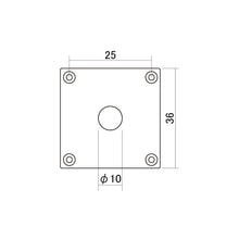 Load image into Gallery viewer, NEW Vintage Style Plastic Jack Plate Square for Les Paul Guitar - CREAM