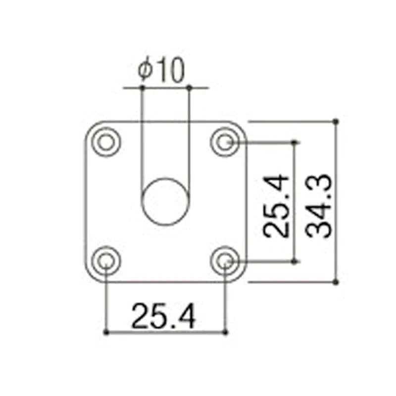 NEW Gotoh JCB-4 Les Paul Jack Plate for Les Paul Guitar - CHROME