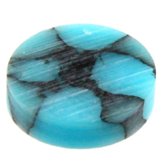 NEW (12) Turquoise Reconstituted Stone Fingerboard Inlay Dots - 1/4" 6.35mm