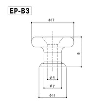 Load image into Gallery viewer, NEW Gotoh EP-B3 End Pins Oversized Strap Button for Guitar &amp; Bass - NICKEL