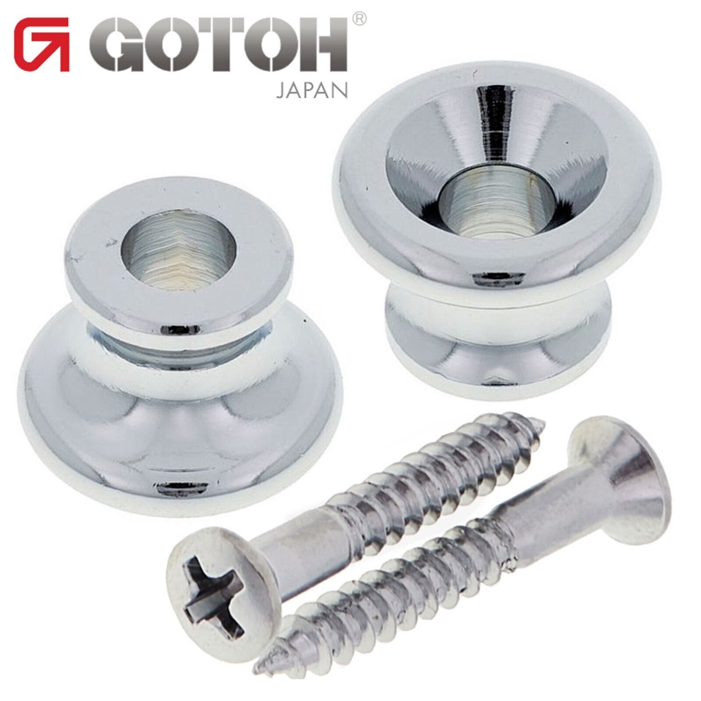 NEW Gotoh EP-B1 End Pins Small Strap Button for Guitar & Bass - CHROME