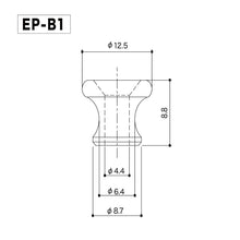 Load image into Gallery viewer, NEW Gotoh EP-B1 End Pins Small Strap Button for Guitar &amp; Bass - NICKEL