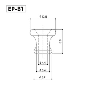 NEW Gotoh EP-B1 End Pins Small Strap Button for Guitar & Bass - NICKEL