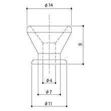 Load image into Gallery viewer, NEW Gotoh EP-B2 End Pins Strap Button for Fender® Guitar &amp; Bass - CHROME