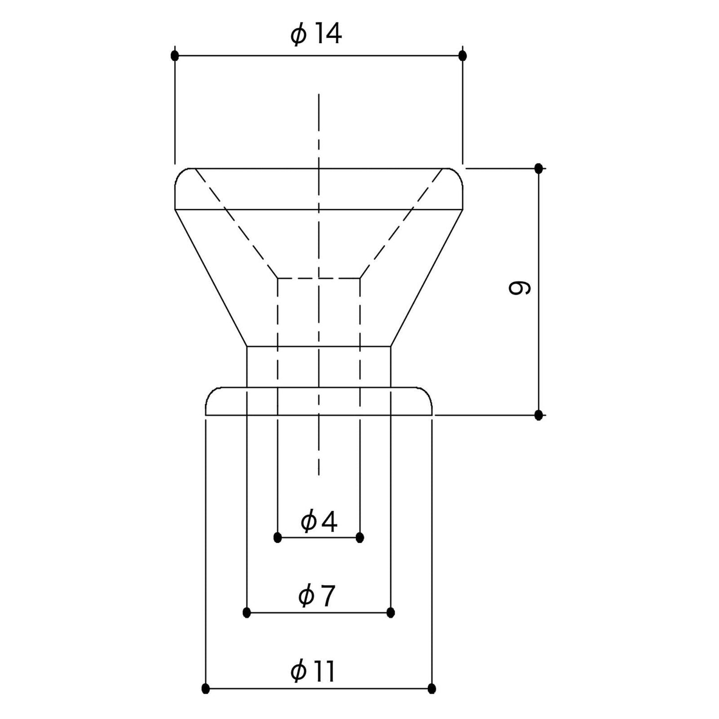 NEW Gotoh EP-B2 End Pins Strap Button for Fender® Guitar & Bass - NICKEL