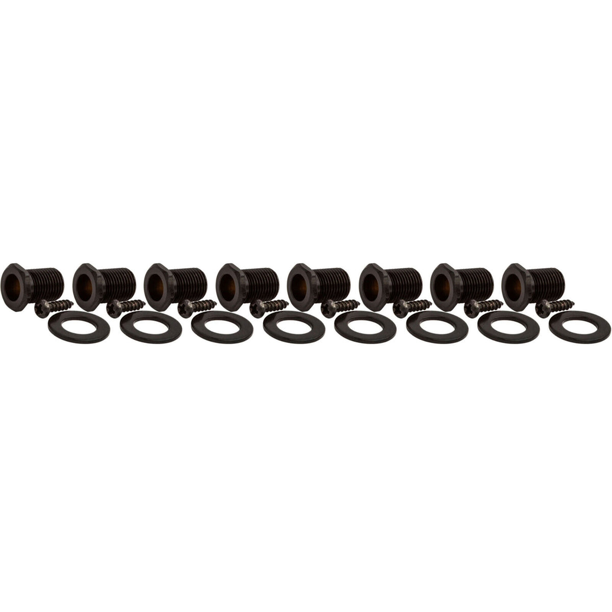 NEW Gotoh SG381-07 Guitar Tuners 8-STRING In-Line Set Right Handed - BLACK