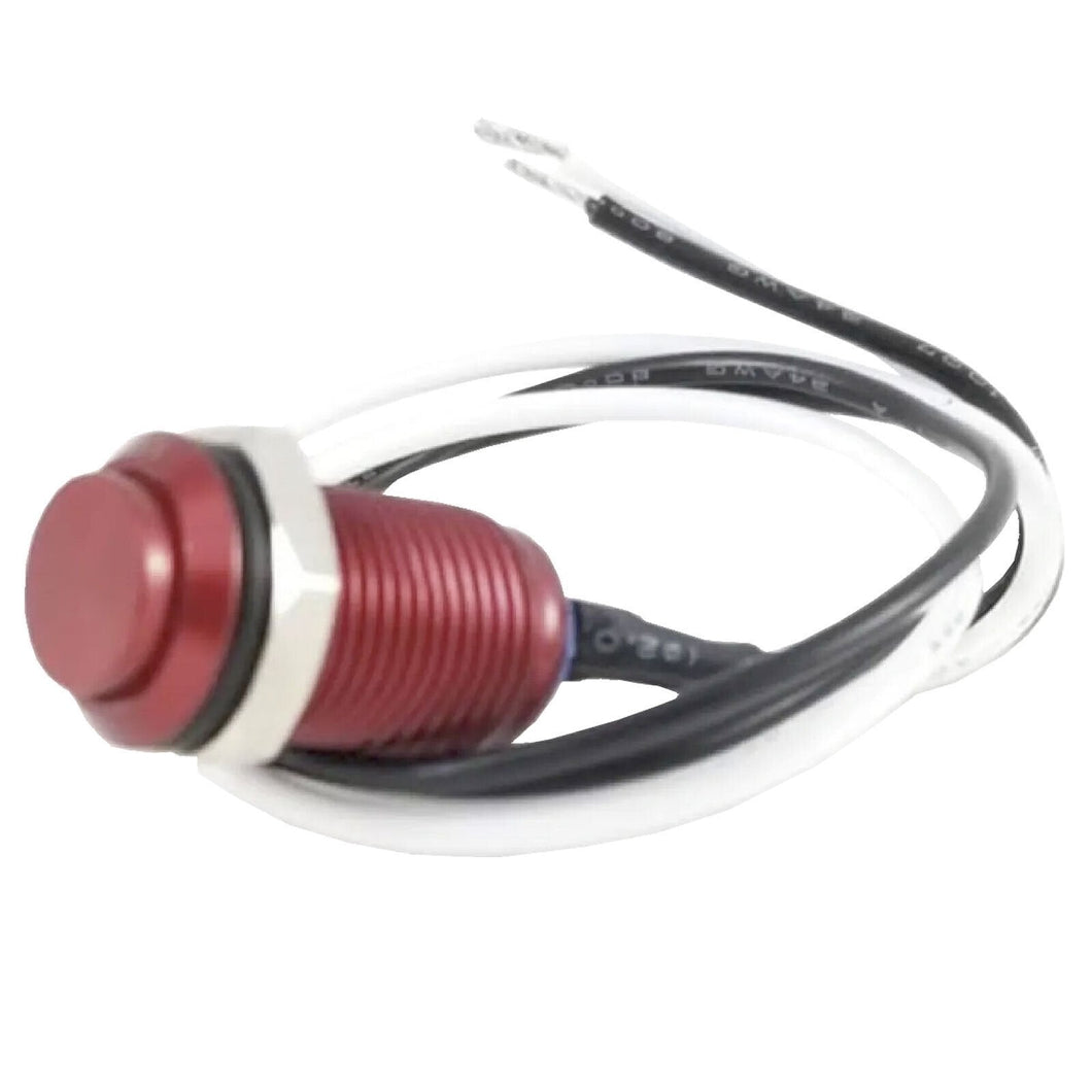 NEW Tesi IDO Super M 10MM Metal Momentary Push Button For Guitar - RED