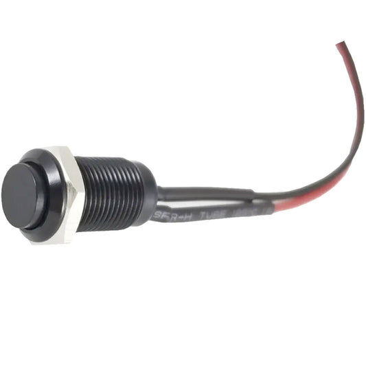 NEW Tesi IDO Super M 10MM Metal Momentary Push Button For Guitar - BLACK