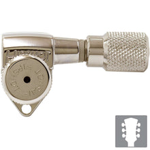 Load image into Gallery viewer, NEW Hipshot Grip-Lock Open-Gear LOCKING Tuners w/ KNURLED Buttons 3x3 - NICKEL