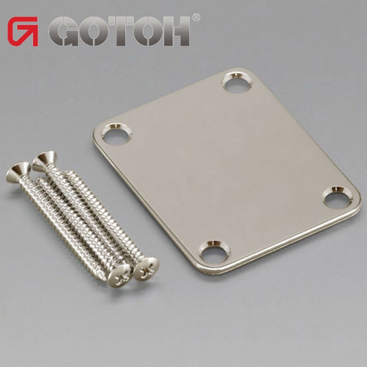 NEW Genuine Gotoh NBS-3 Neck Joint Plate w/ Matching Screws Fit Fender - NICKEL