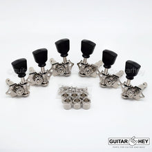 Load image into Gallery viewer, NEW Gotoh SE700-SLB OPEN-GEAR Tuning Keystone Keys Tulip 3x3 Tuners - NICKEL