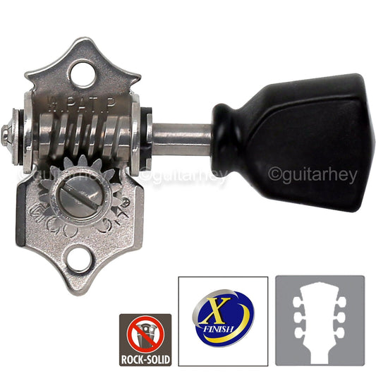 NEW Gotoh SE700-SLB OPEN-GEAR Tuning Keystone Keys Tulip 3x3 Tuners - X-NICKEL