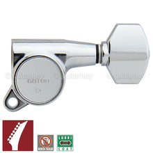 Carregar imagem no visualizador da galeria, NEW Gotoh SG381-07 L7 Set 7 in line Tuners Keys w/ Screws Right Handed - CHROME