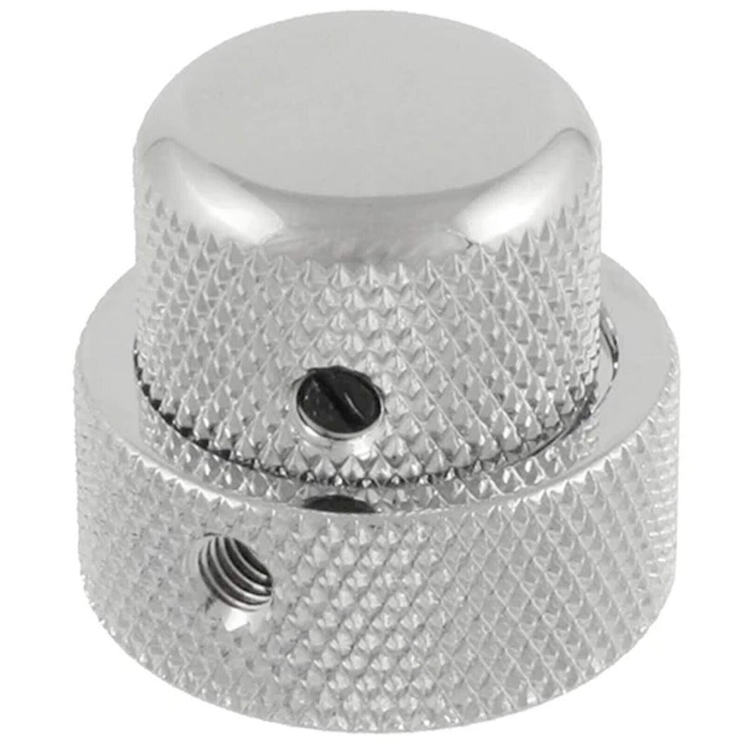 (1) Stacked Knob for '62 Jazz Bass/CTS Stack Pot fit USA Stacked Pots - CHROME