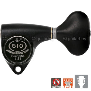 NEW Gotoh SGV510Z-L5 L3+R3 Tuners 21:1 Gear Ratio Large Buttons 3x3, BLACK SATIN