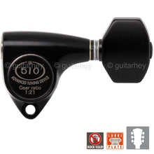 Load image into Gallery viewer, NEW Gotoh SGV510Z-B07 Tuners L3+R3 Guitar Tuning Keys 1:21 Ratio, 3x3 - BLACK