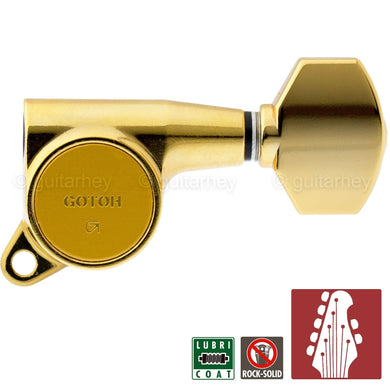 NEW Gotoh SG381-07 L5+R2 7-String Tuners w/ Small Buttons Set 5X2 - GOLD