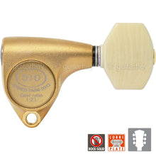 Carregar imagem no visualizador da galeria, NEW Gotoh SGV510Z-M07 L3+R3 Tuners 21:1 Gear Ratio IVORY Buttons 3x3 GOLD SATIN