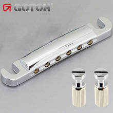 Load image into Gallery viewer, NEW Gotoh Stop Tailpiece w/ USA Thread Studs for Gibson® USA Guitars - CHROME