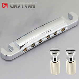 NEW Gotoh Stop Tailpiece w/ USA Thread Studs for Gibson® USA Guitars - CHROME