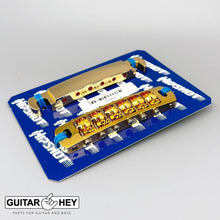 Carregar imagem no visualizador da galeria, NEW Hipshot 6 String Tone-A-Matic Guitar Bridge and Tailpiece Notched - GOLD