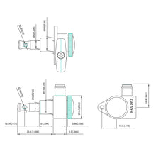 Load image into Gallery viewer, NEW Grover 502 LOCKING Tuners 3x3 Modern Gibson Les Paul Tortoise Buttons CHROME