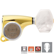 Carregar imagem no visualizador da galeria, NEW Gotoh SGL510Z-P7 MGT Locking Tuning Keys, PEARLOID 21:1 Ratio Set 3x3 - GOLD