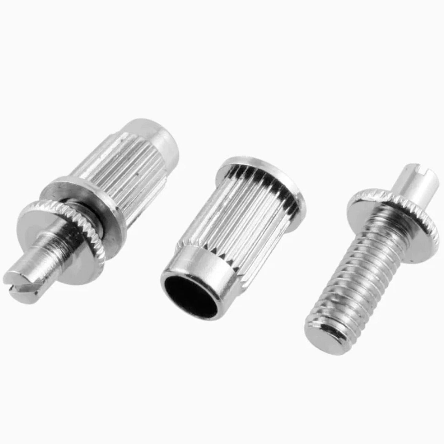 NEW Large Hole Metric Stud and Anchor Set for Tunematic Bridge - CHROME