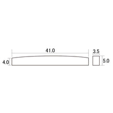 Load image into Gallery viewer, NEW 41mm Unslotted BLANK Brass Nut For Guitar, Curved Top, Flat Bottom, 1-5/8&quot;