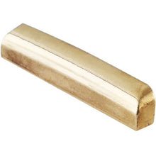 Load image into Gallery viewer, NEW 41mm Unslotted BLANK Brass Nut For Guitar, Angled Top, Curved Sides, 1-5/8&quot;