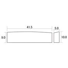 Load image into Gallery viewer, NEW 41.5mm Unslotted BLANK Brass Nut For Guitar, Angled Top, Flat Bottom