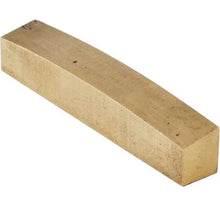 Load image into Gallery viewer, NEW 43mm Unslotted BLANK Brass Nut For Guitar, Curved Angled Top, Flat Bottom
