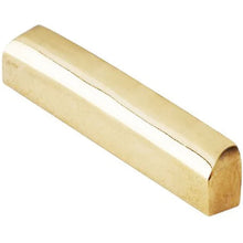 Load image into Gallery viewer, NEW 43mm Unslotted BLANK Brass Nut For Guitar, Angled Top, Flat Sides &amp; Bottom
