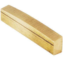 Load image into Gallery viewer, NEW 43.5mm Unslotted BLANK Brass Nut For Guitar, Curved Angled Top - Flat Bottom