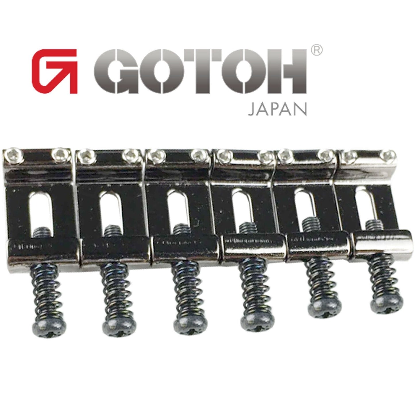 NEW Gotoh S188 Vintage Tremolo Bridge Saddles Set for Strat / Tele - COSMO BLACK