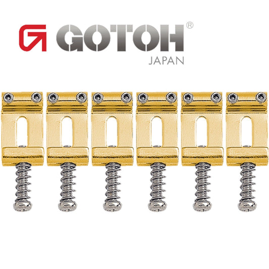 NEW Gotoh S188 Vintage Tremolo Bridge Saddles Set for Strat / Tele - GOLD