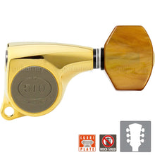 Load image into Gallery viewer, NEW Gotoh SGL510-P8 Super Machine Heads L3+R3 Tuners Set 18:1 Ratio 3x3 - GOLD