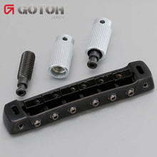 Load image into Gallery viewer, NEW Gotoh 510FB Tunematic w/ Studs - Tune-o-matic bridge - BLACK