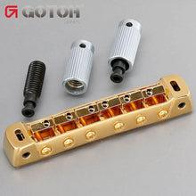 Carregar imagem no visualizador da galeria, Gotoh 510FB Tunematic w/ Studs - Tune-o-matic bridge - GOLD