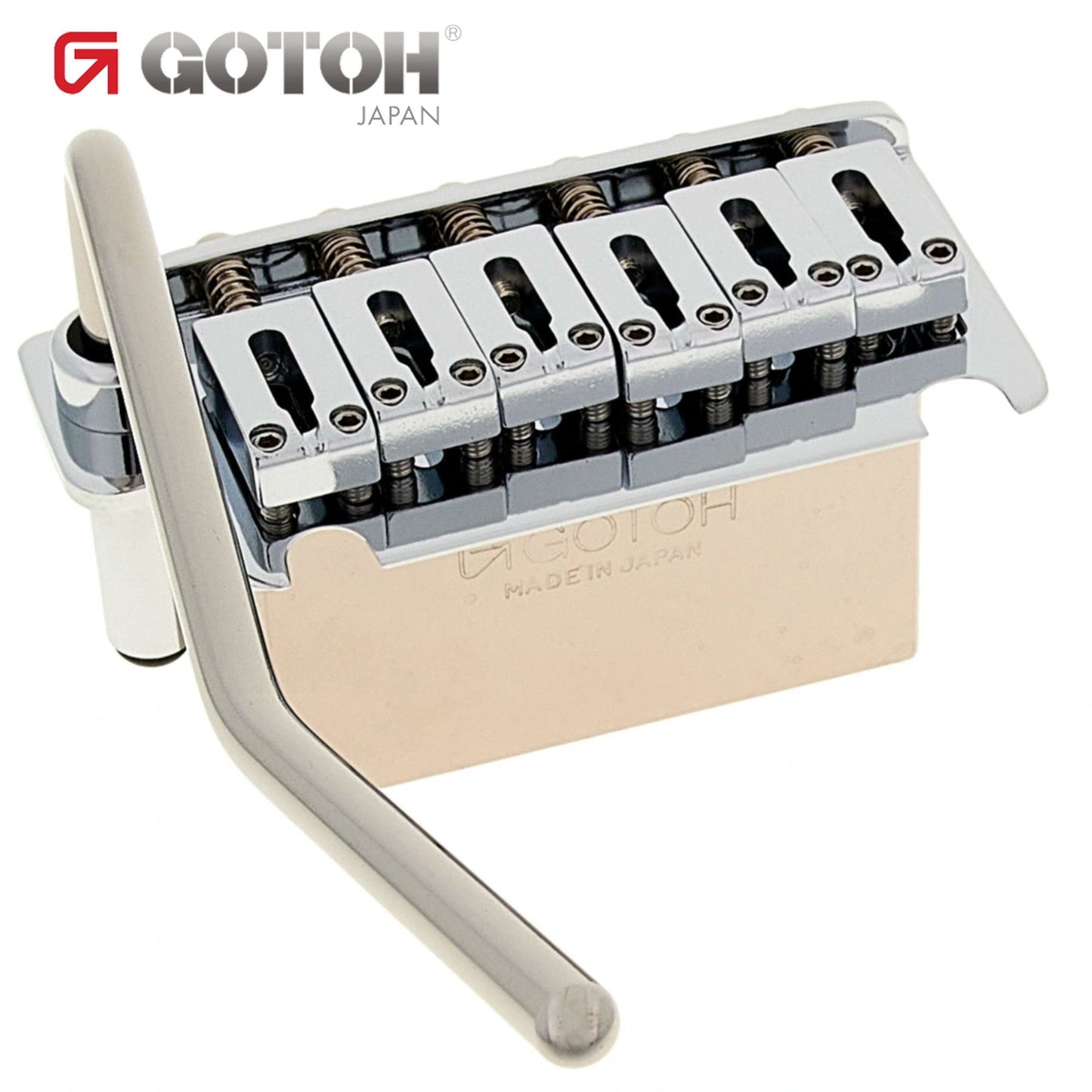 NEW Gotoh 510TS-FE1 Non-locking 2 Point Tremolo Bridge Steel Block - CHROME