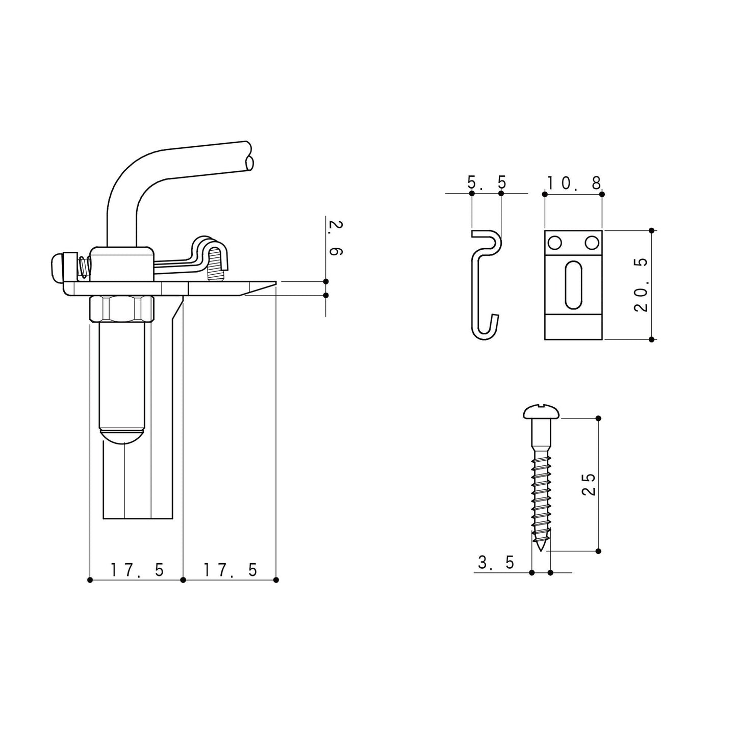 NEW Gotoh 510TS-SF2 Non-locking Tremolo Steel Saddles Bridge w/ Screws - CHROME