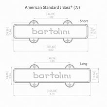 Carregar imagem no visualizador da galeria, NEW Bartolini 57CBJD L1/S1 Bass 5-String American Std J Bass Neck &amp; Bridge SET