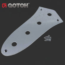 Load image into Gallery viewer, NEW Gotoh CP-20 Factory RELIC for Fender Jazz Bass Control Plate - AGED CHROME