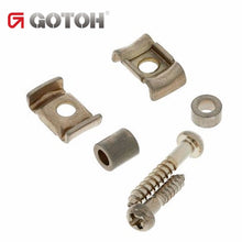 Carregar imagem no visualizador da galeria, RELIC Gotoh RG105 &amp; RG130 Stamped Steel String Guitar Retainer SET AGED NICKEL